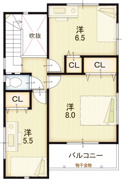 2F間取り