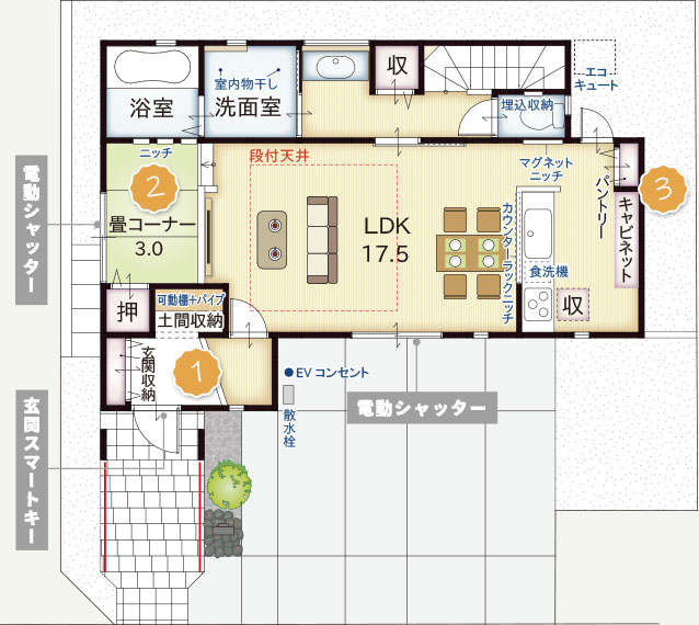 1F間取り