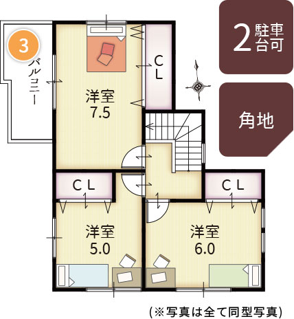 3号地間取り2階