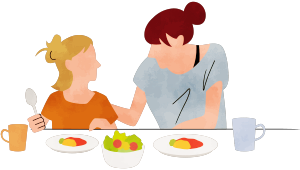 食卓イラスト