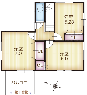 2F間取り