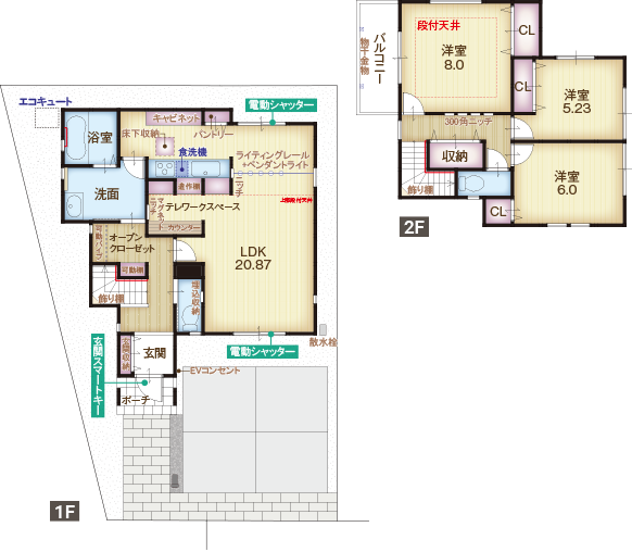 モデルハウス3号地間取り