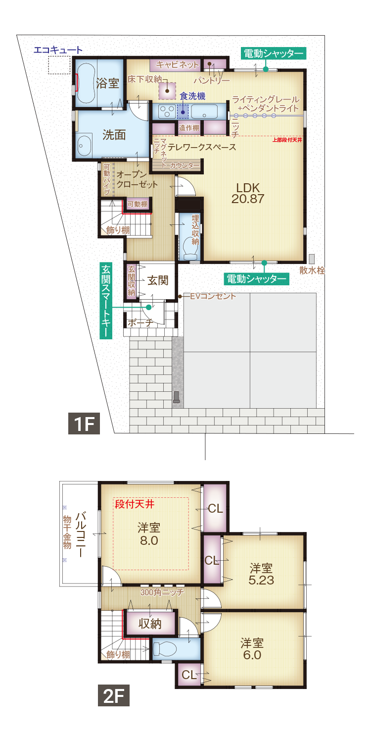 モデルハウス3号地間取り