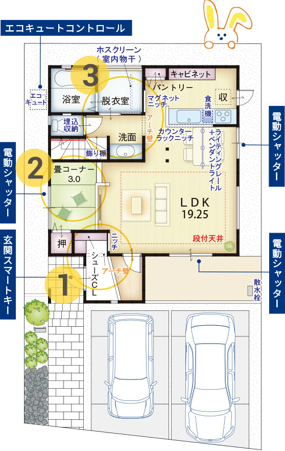 1号地間取り1F