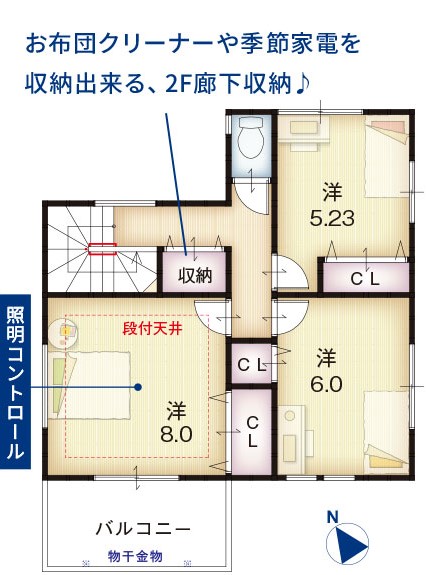 1号地間取り2F
