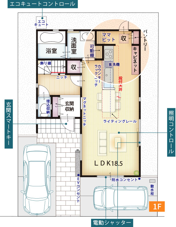 2号地間取り1F