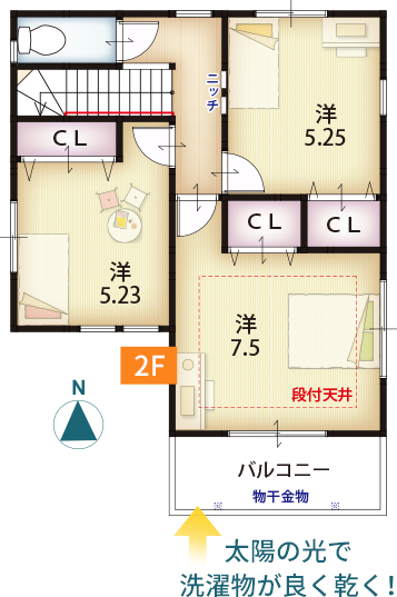 2号地間取り2F