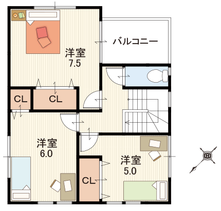 間取り2階