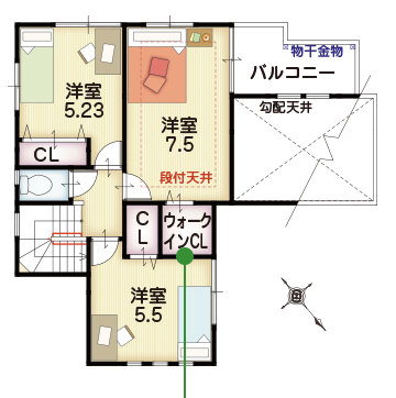 間取り2階