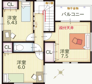 完成モデル1号地2F