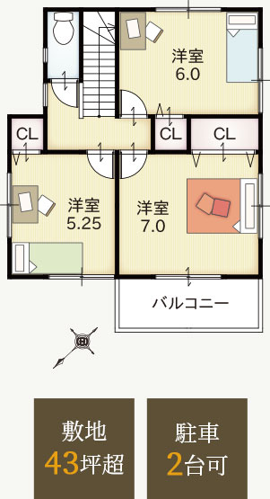 参考プラン2号地2階