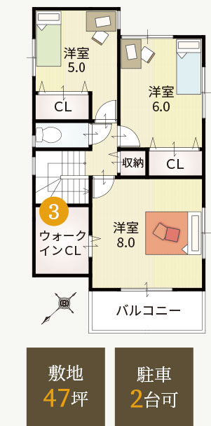 参考プラン3号地2階