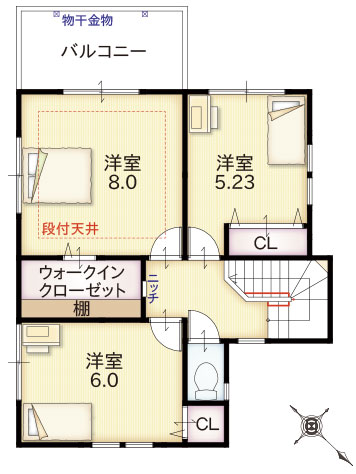 間取り2階