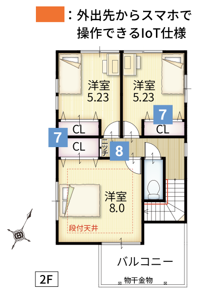 間取り2階