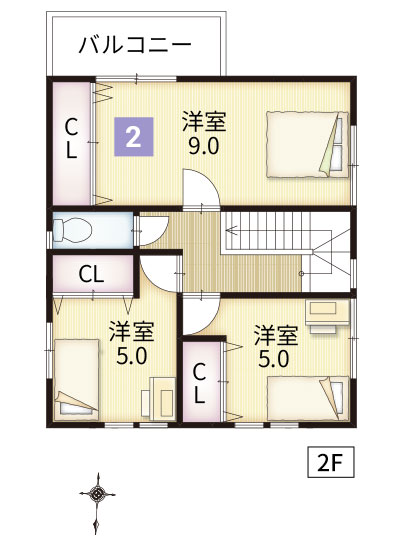 間取り2階