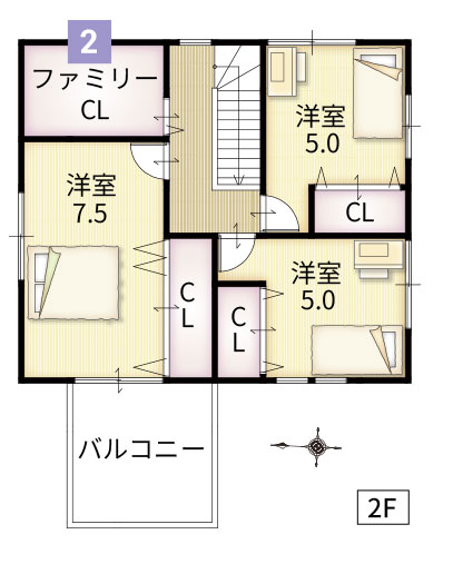 間取り2階