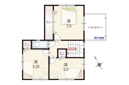 2F間取り