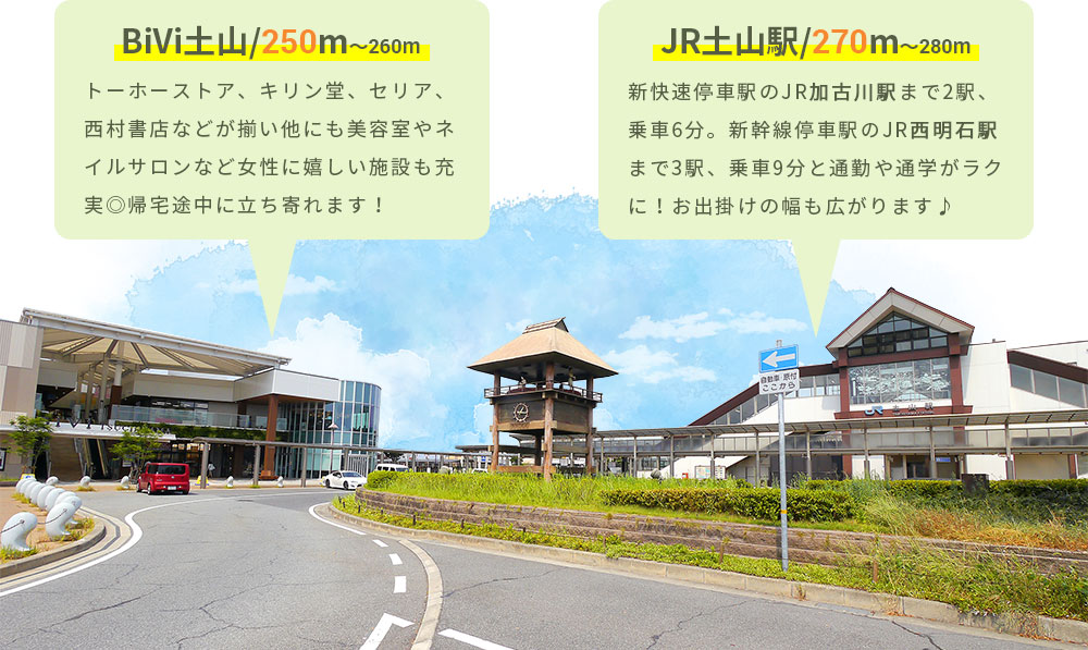 JR土山駅前