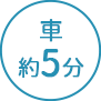 車約5分