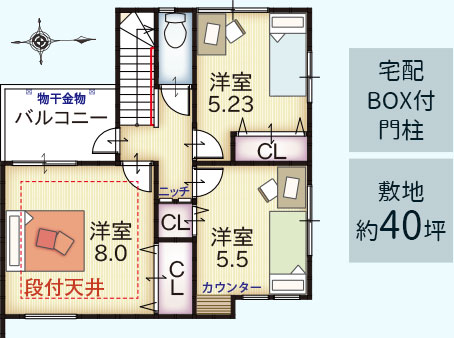 4号地間取り2階
