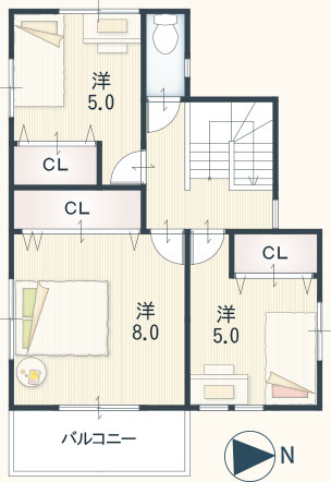 参考プラン1号地2F