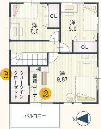 参考プラン15号地2F
