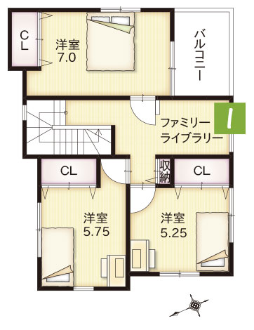 間取り2階