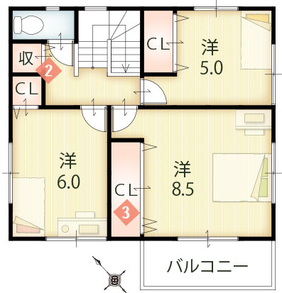 2F間取り