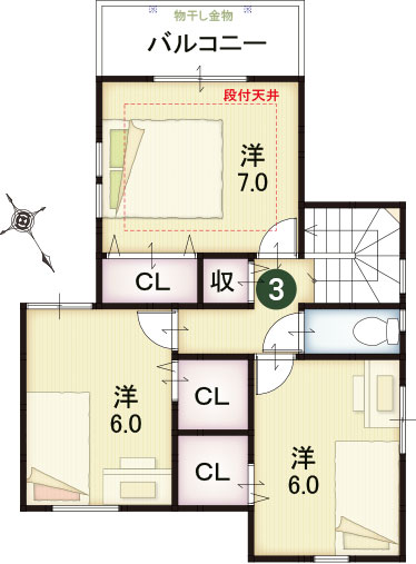 2F間取り