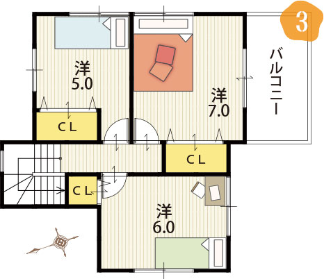 2階間取り