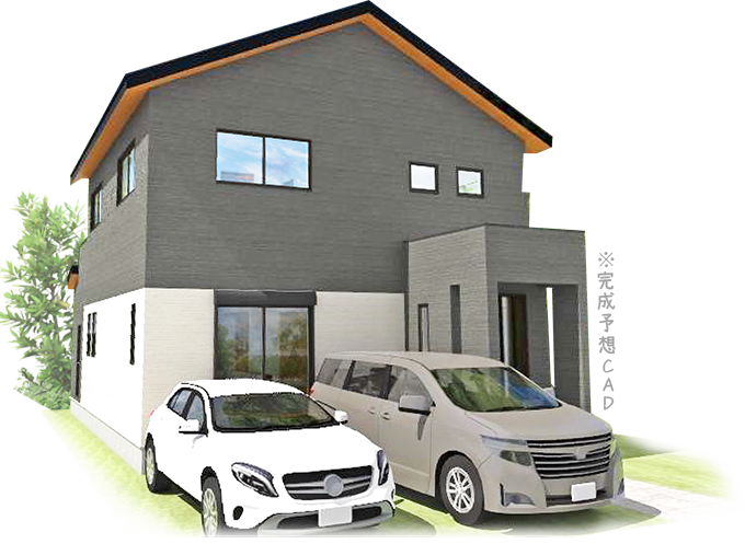 建築中1号地外観