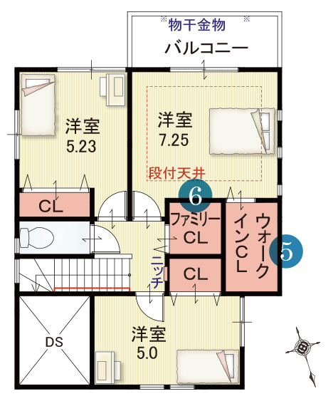 間取り2階
