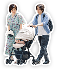出かける夫婦