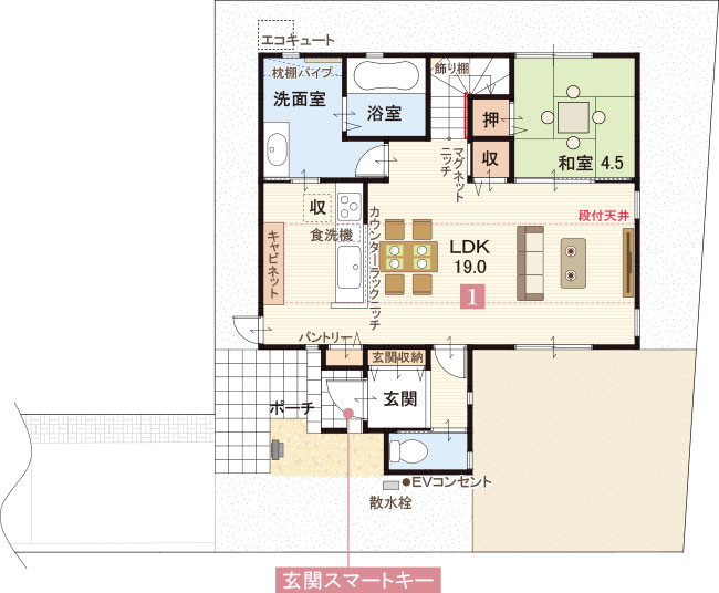 8号地1F間取り