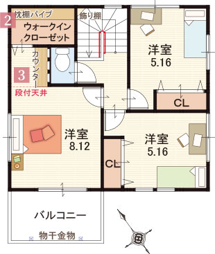 8号地2F間取り