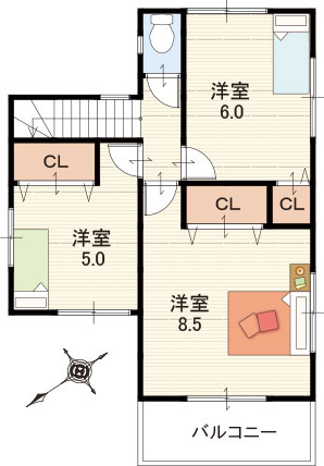 2F間取り
