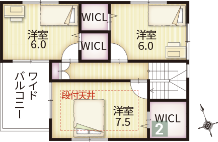 19号地間取り2階