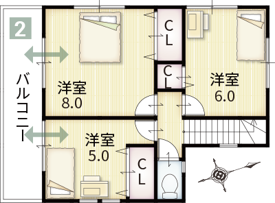 41号地間取り2階