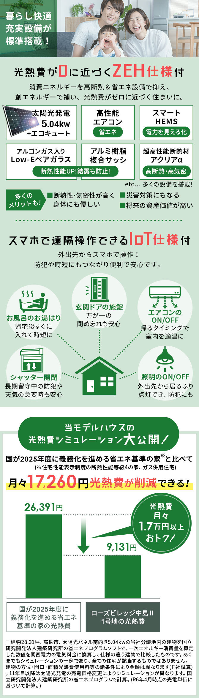 充実設備が標準搭載！