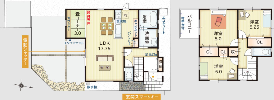 6号地間取り図