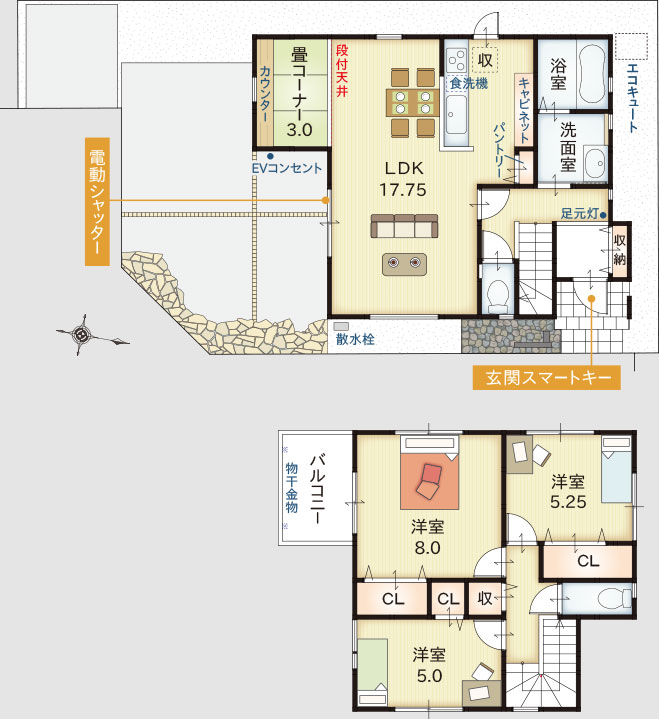 6号地間取り図