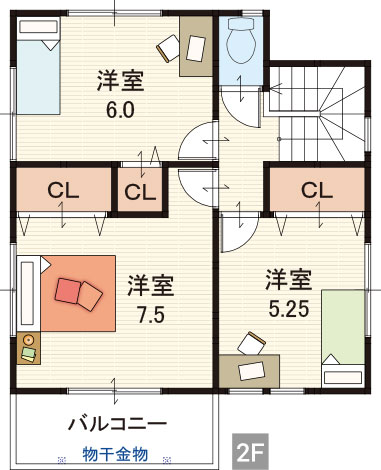 2階間取り図