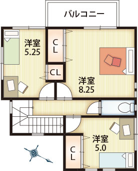 19号地間取り2階