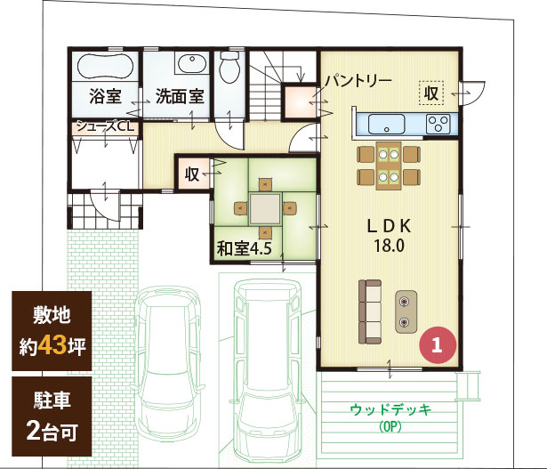 5号地間取り1階