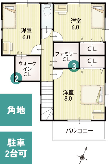 4号地間取り2階