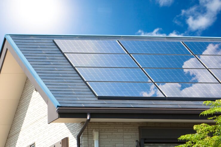 太陽光発電を搭載した住宅