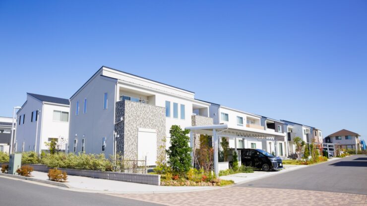 建売住宅のある街並み