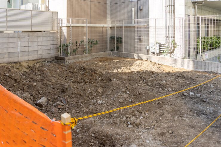 住宅街の更地