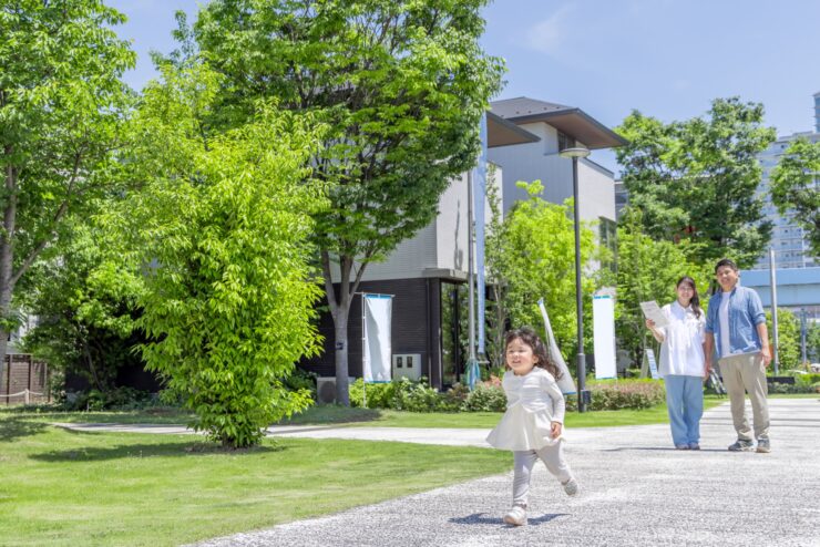 子供連れのモデルハウス見学