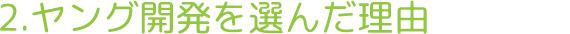 2.ヤング開発を選んだ理由